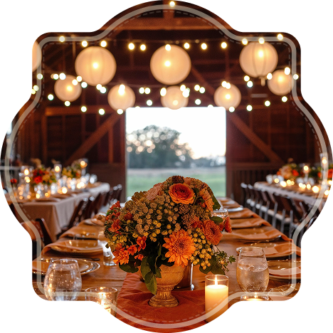 Configurations flexibles : petites ou grandes réceptions, adaptées à vos besoins